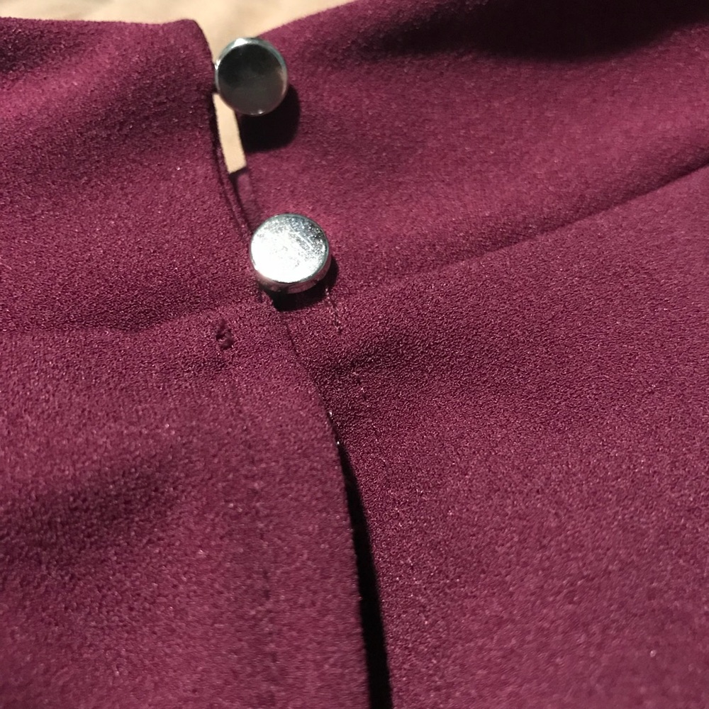 Banana Republic Mock Neck Peplum Top